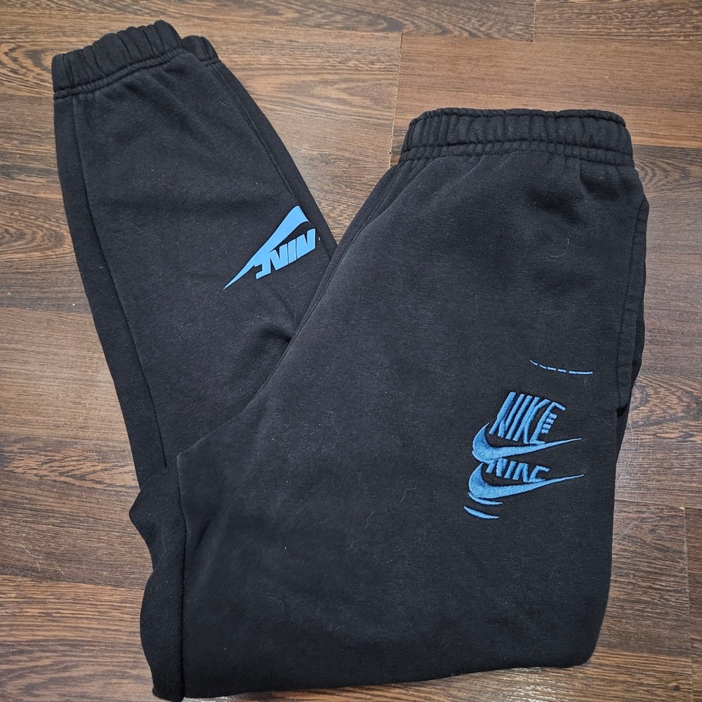Nike Sportswear Sport Essentials+ Fleece Pants Mens S Black Logo DM6871-010